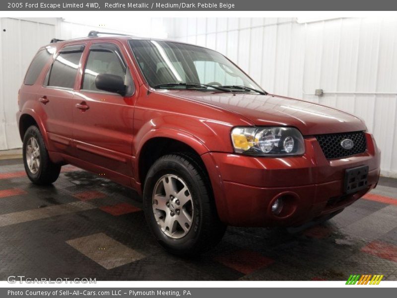 Redfire Metallic / Medium/Dark Pebble Beige 2005 Ford Escape Limited 4WD
