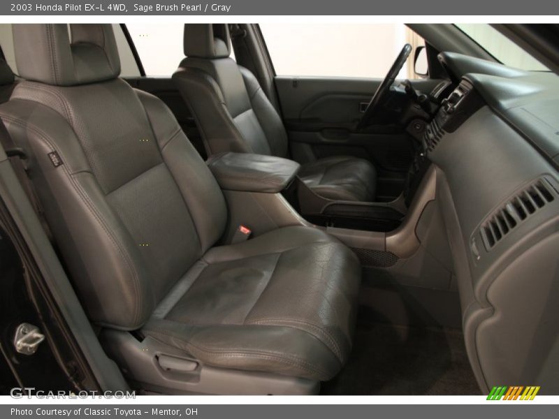 Sage Brush Pearl / Gray 2003 Honda Pilot EX-L 4WD