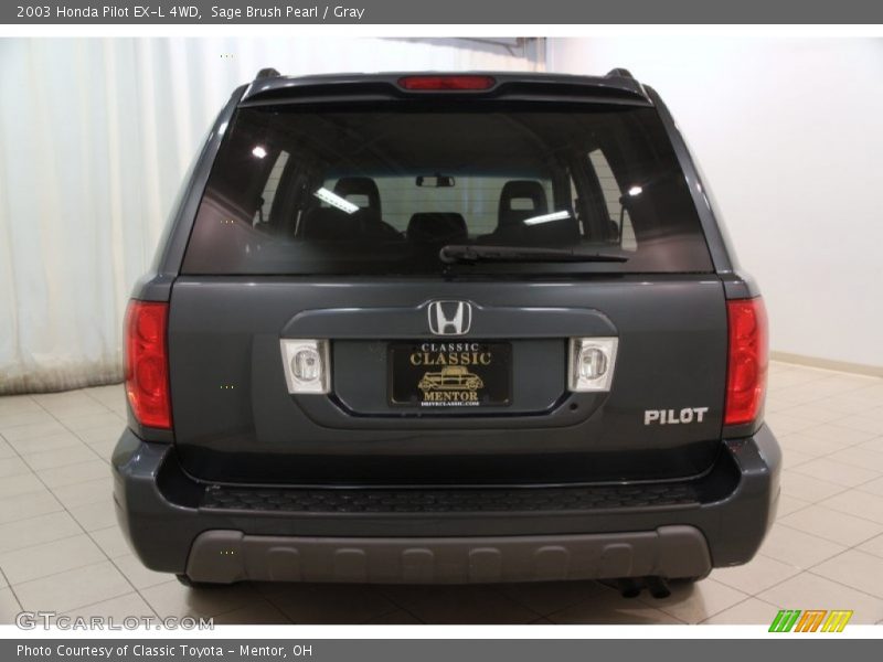 Sage Brush Pearl / Gray 2003 Honda Pilot EX-L 4WD