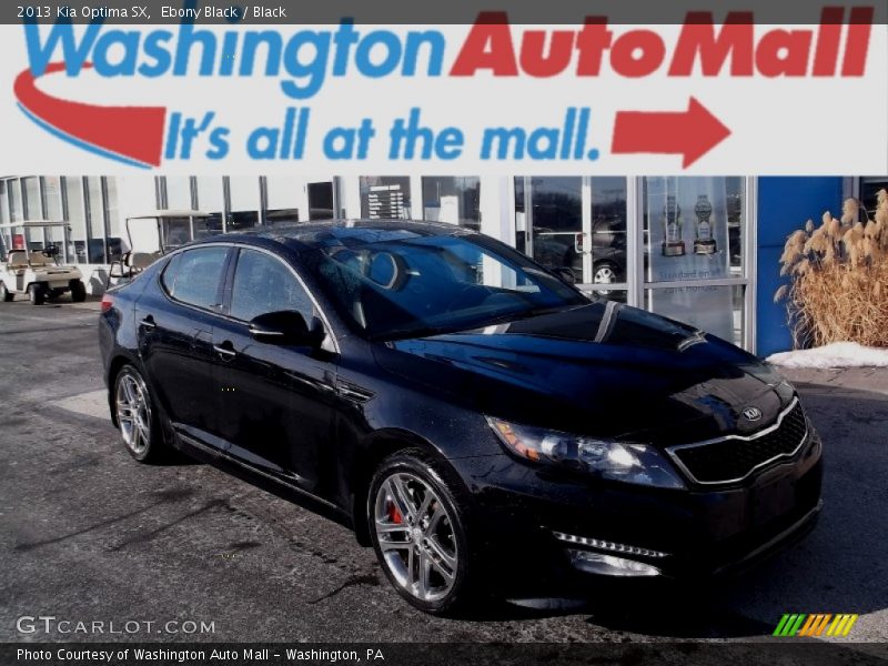 Ebony Black / Black 2013 Kia Optima SX