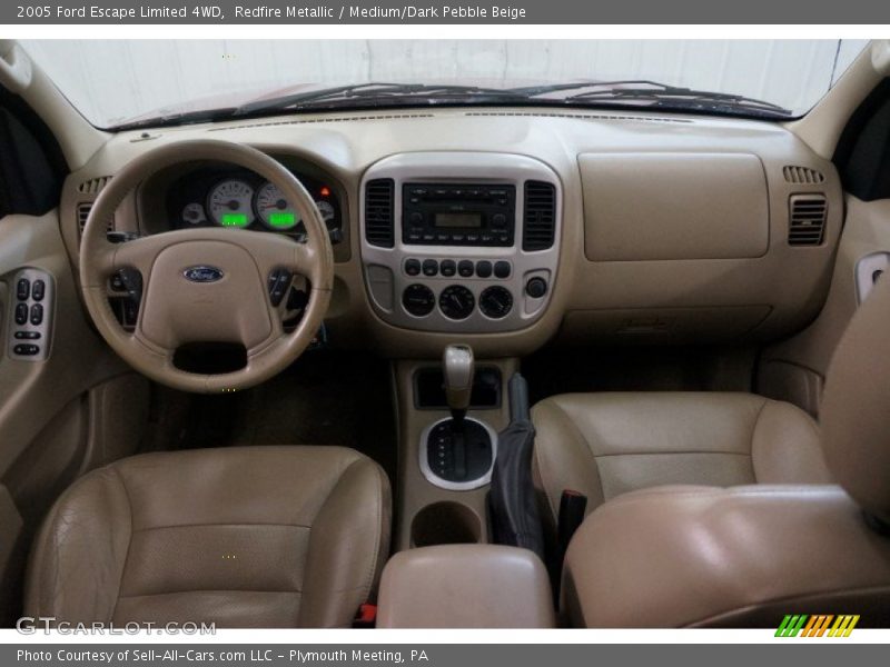 Redfire Metallic / Medium/Dark Pebble Beige 2005 Ford Escape Limited 4WD