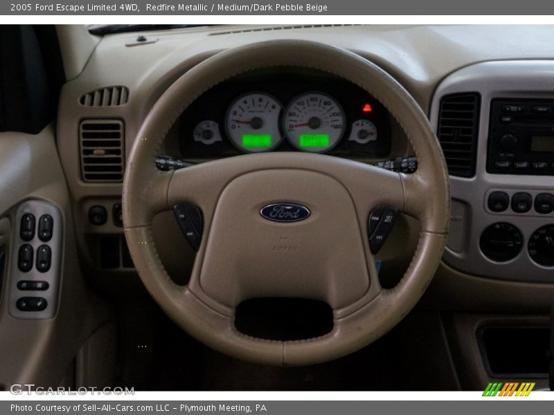 Redfire Metallic / Medium/Dark Pebble Beige 2005 Ford Escape Limited 4WD