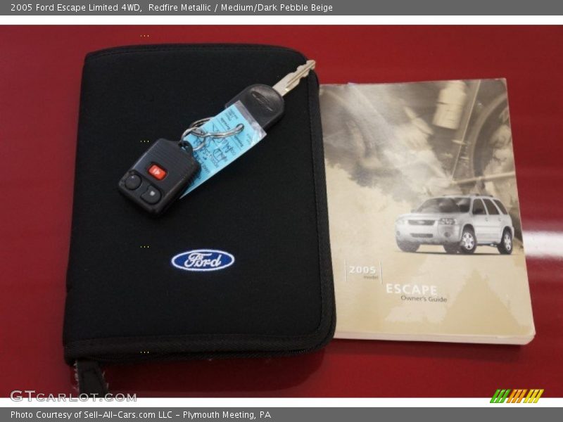 Redfire Metallic / Medium/Dark Pebble Beige 2005 Ford Escape Limited 4WD