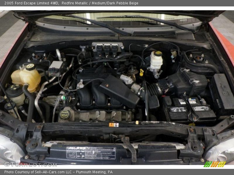 Redfire Metallic / Medium/Dark Pebble Beige 2005 Ford Escape Limited 4WD