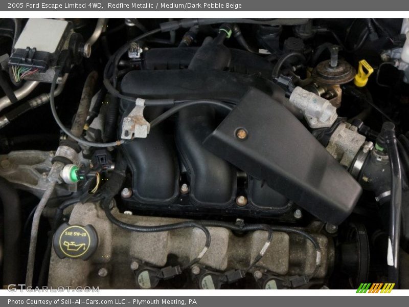 Redfire Metallic / Medium/Dark Pebble Beige 2005 Ford Escape Limited 4WD