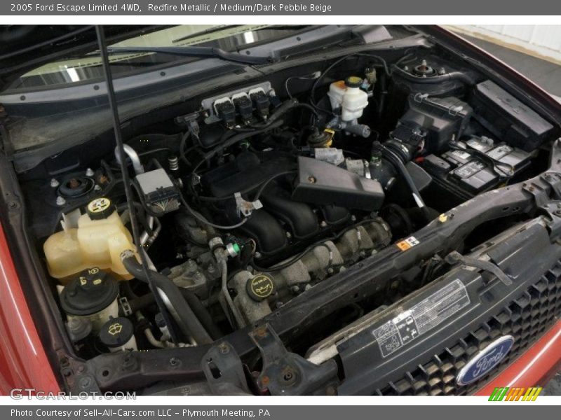 Redfire Metallic / Medium/Dark Pebble Beige 2005 Ford Escape Limited 4WD