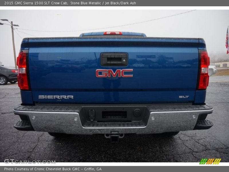 Stone Blue Metallic / Jet Black/Dark Ash 2015 GMC Sierra 1500 SLT Crew Cab
