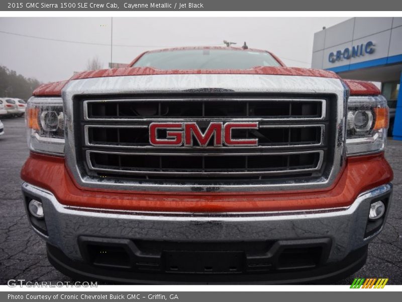 Cayenne Metallic / Jet Black 2015 GMC Sierra 1500 SLE Crew Cab