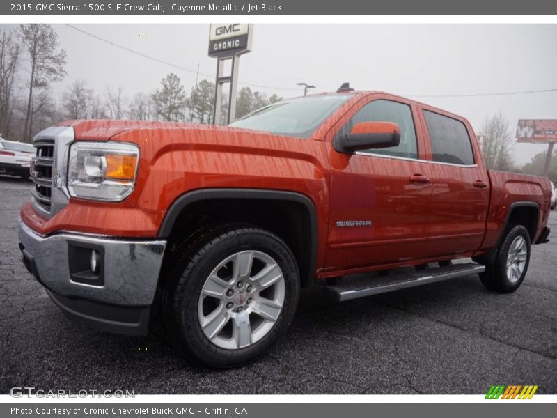 Cayenne Metallic / Jet Black 2015 GMC Sierra 1500 SLE Crew Cab