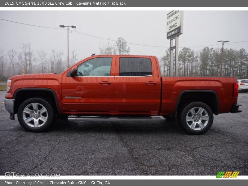 Cayenne Metallic / Jet Black 2015 GMC Sierra 1500 SLE Crew Cab