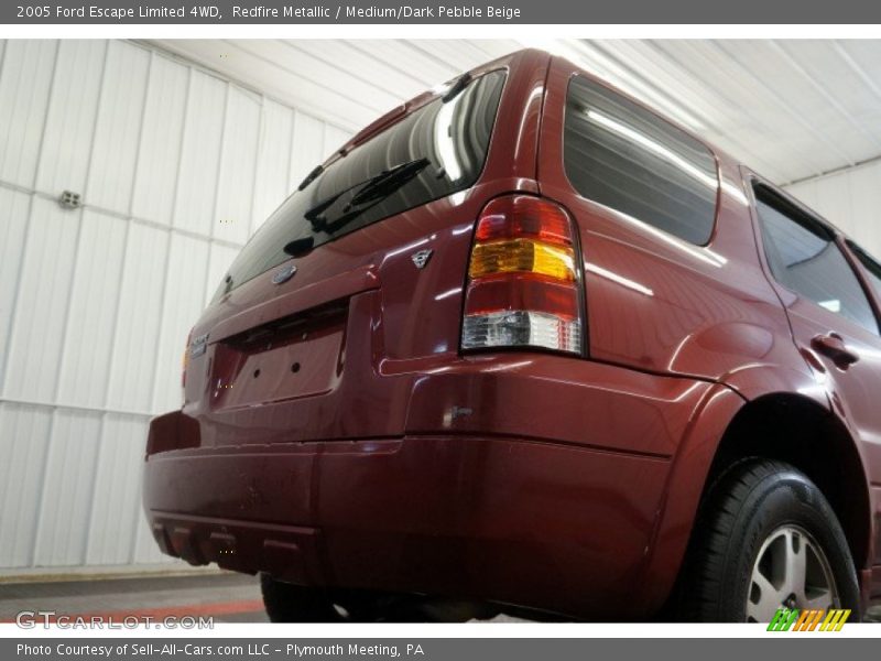 Redfire Metallic / Medium/Dark Pebble Beige 2005 Ford Escape Limited 4WD