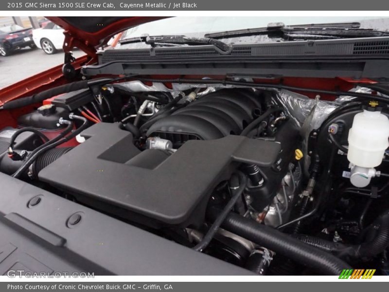 Cayenne Metallic / Jet Black 2015 GMC Sierra 1500 SLE Crew Cab