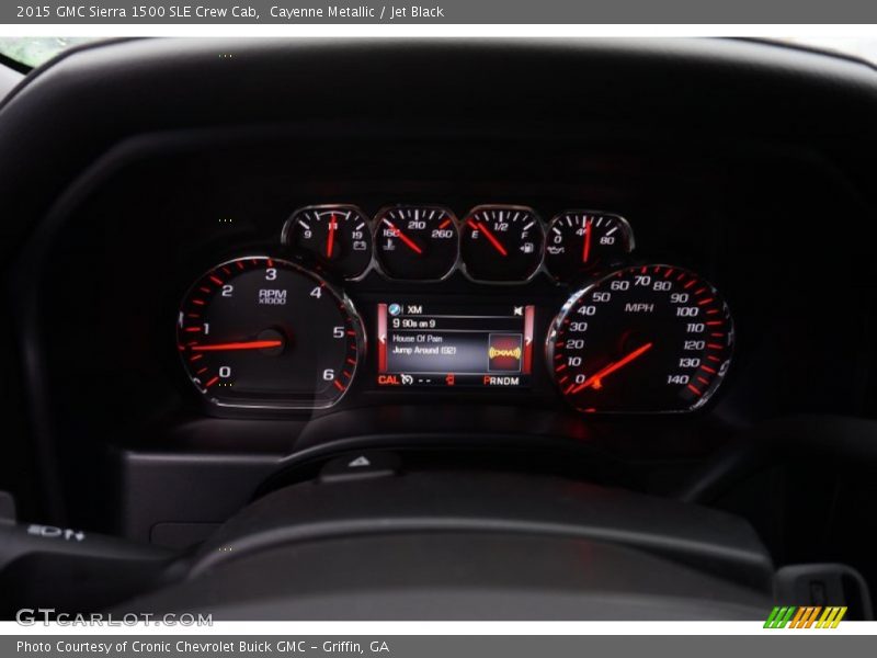 Cayenne Metallic / Jet Black 2015 GMC Sierra 1500 SLE Crew Cab