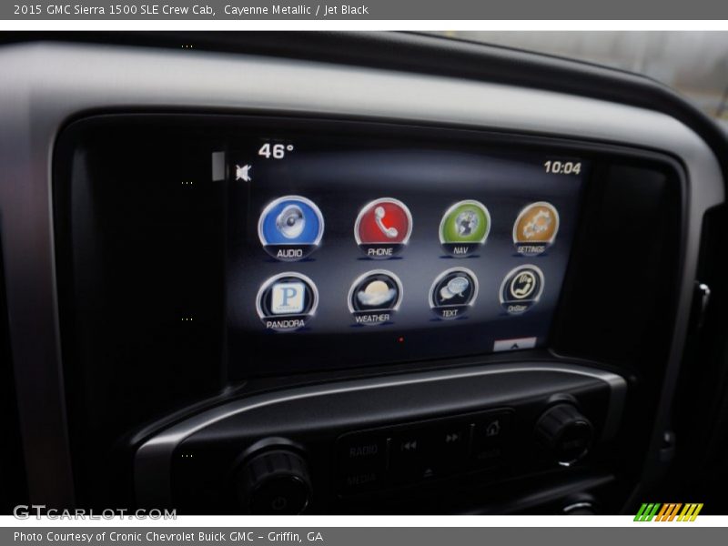 Cayenne Metallic / Jet Black 2015 GMC Sierra 1500 SLE Crew Cab