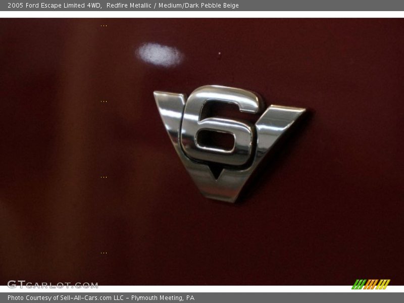 Redfire Metallic / Medium/Dark Pebble Beige 2005 Ford Escape Limited 4WD