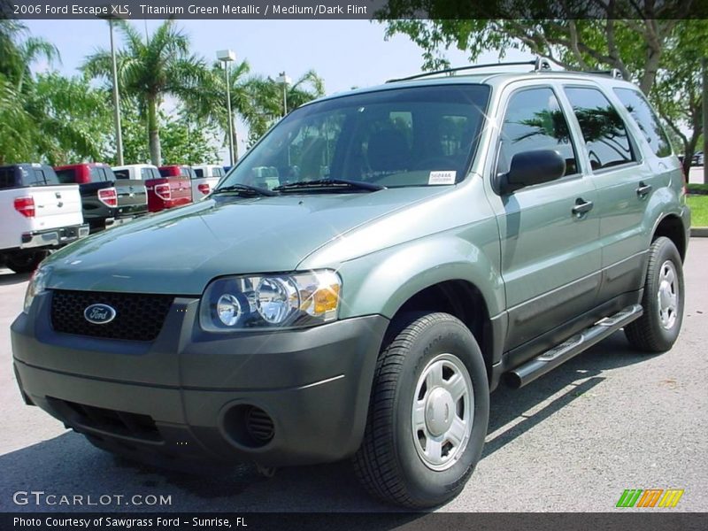 Titanium Green Metallic / Medium/Dark Flint 2006 Ford Escape XLS