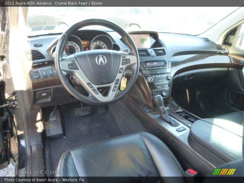 Crystal Black Pearl / Ebony 2011 Acura MDX Advance