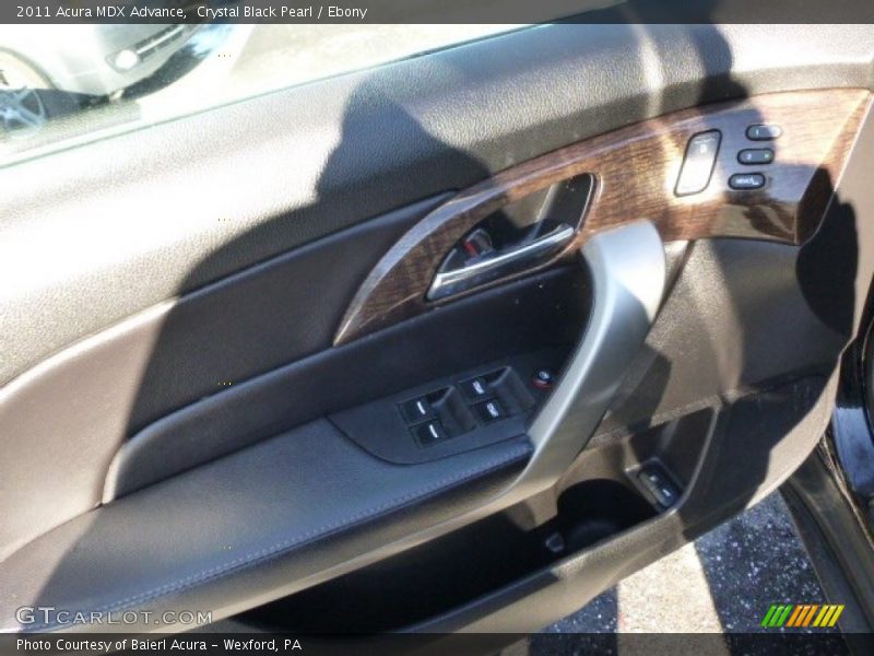 Crystal Black Pearl / Ebony 2011 Acura MDX Advance