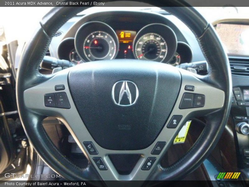 Crystal Black Pearl / Ebony 2011 Acura MDX Advance