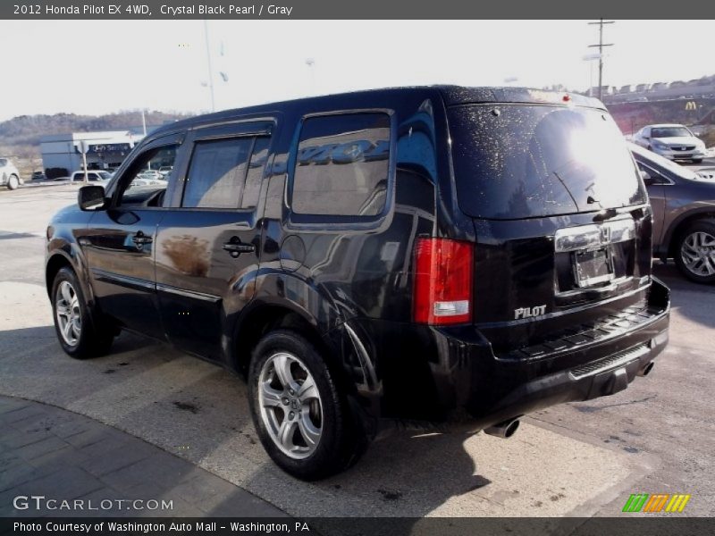 Crystal Black Pearl / Gray 2012 Honda Pilot EX 4WD