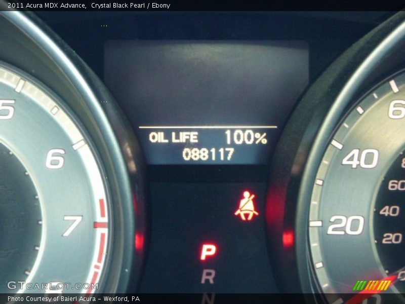 Crystal Black Pearl / Ebony 2011 Acura MDX Advance