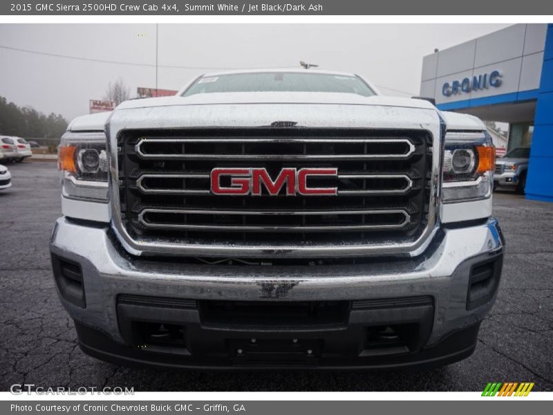 Summit White / Jet Black/Dark Ash 2015 GMC Sierra 2500HD Crew Cab 4x4