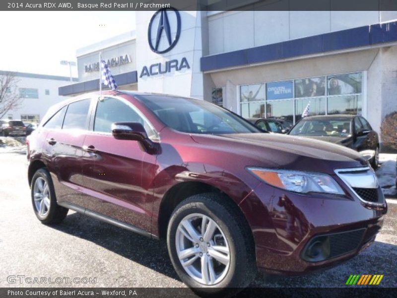 Basque Red Pearl II / Parchment 2014 Acura RDX AWD