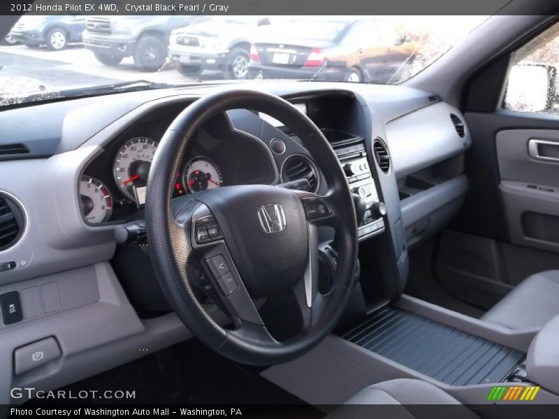 Crystal Black Pearl / Gray 2012 Honda Pilot EX 4WD