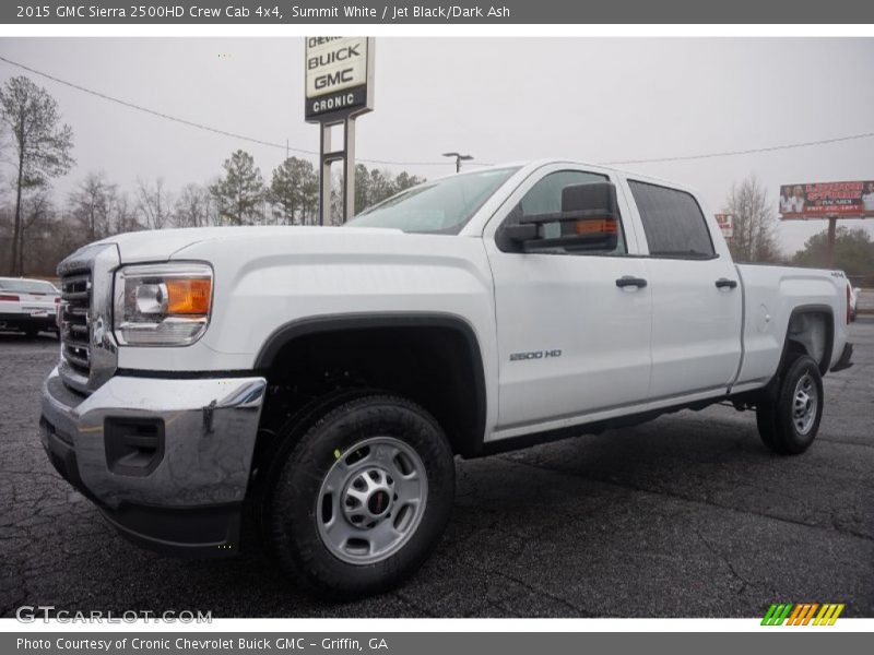 Summit White / Jet Black/Dark Ash 2015 GMC Sierra 2500HD Crew Cab 4x4