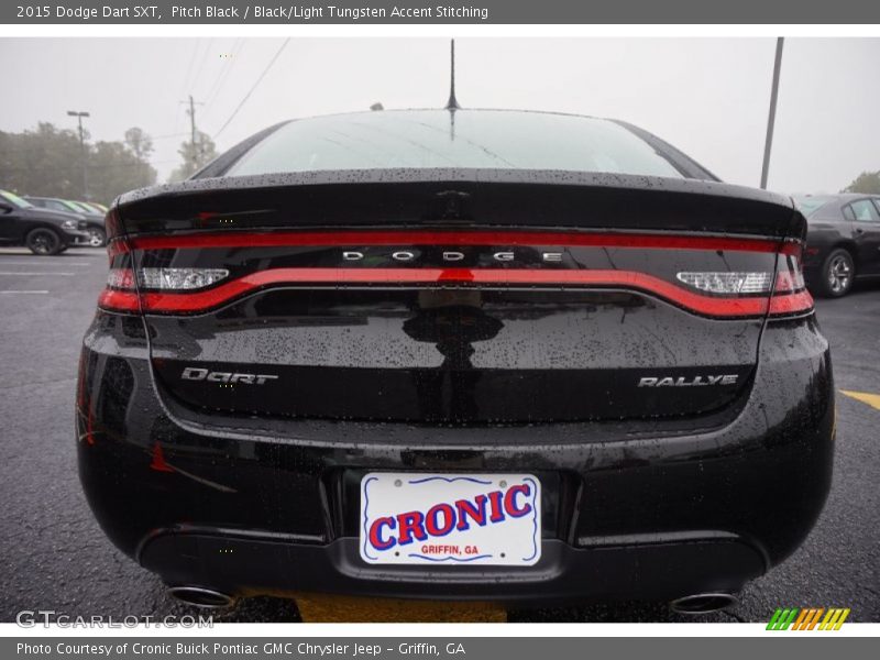 Pitch Black / Black/Light Tungsten Accent Stitching 2015 Dodge Dart SXT