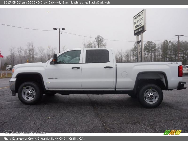 Summit White / Jet Black/Dark Ash 2015 GMC Sierra 2500HD Crew Cab 4x4