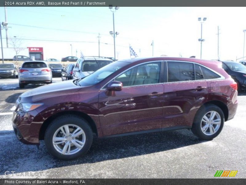 Basque Red Pearl II / Parchment 2014 Acura RDX AWD