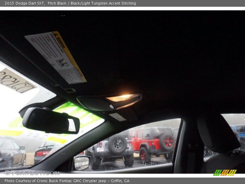 Pitch Black / Black/Light Tungsten Accent Stitching 2015 Dodge Dart SXT