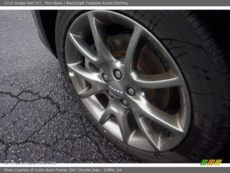Pitch Black / Black/Light Tungsten Accent Stitching 2015 Dodge Dart SXT