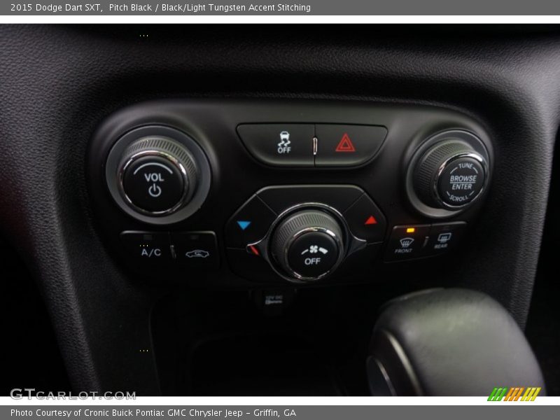 Pitch Black / Black/Light Tungsten Accent Stitching 2015 Dodge Dart SXT