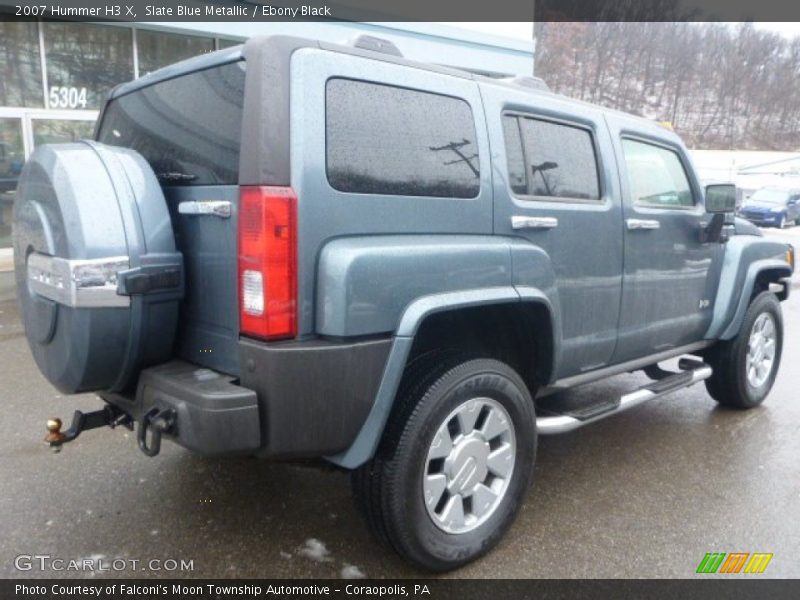 Slate Blue Metallic / Ebony Black 2007 Hummer H3 X