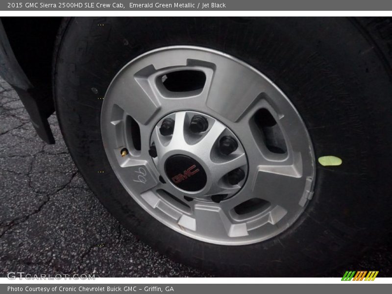 Emerald Green Metallic / Jet Black 2015 GMC Sierra 2500HD SLE Crew Cab