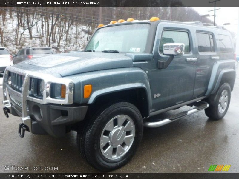 Slate Blue Metallic / Ebony Black 2007 Hummer H3 X