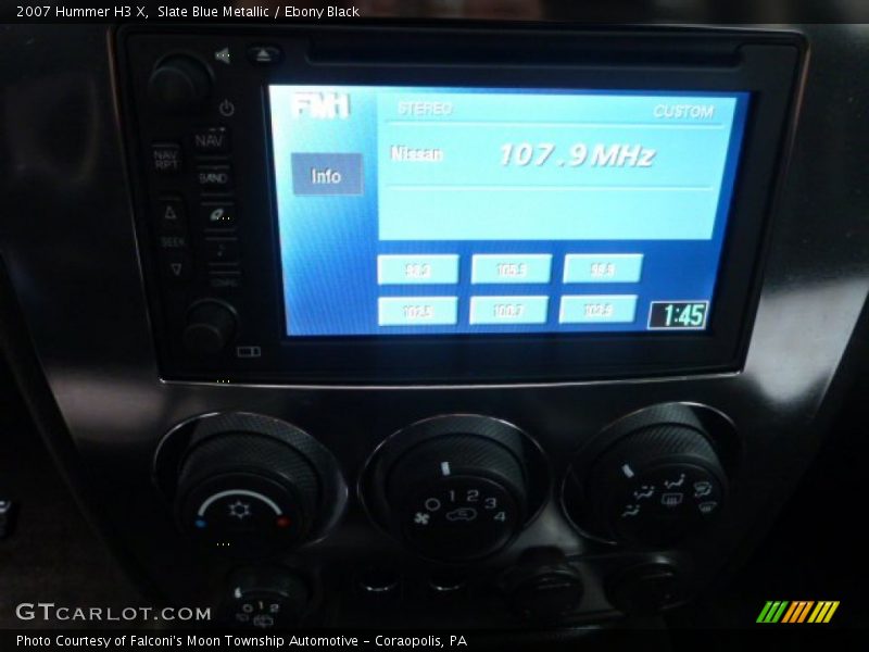 Slate Blue Metallic / Ebony Black 2007 Hummer H3 X