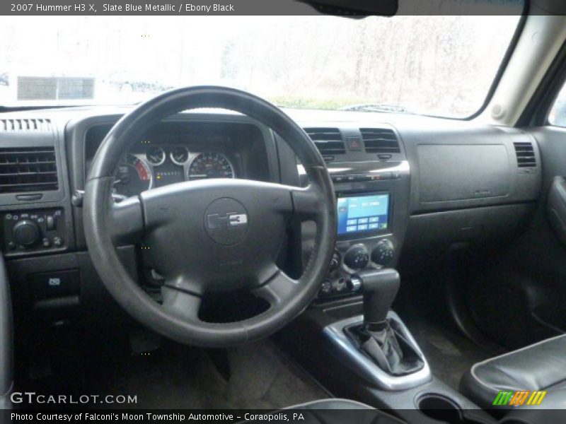 Slate Blue Metallic / Ebony Black 2007 Hummer H3 X