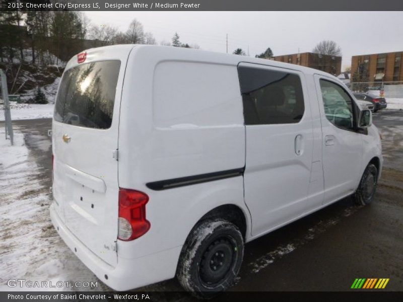 Designer White / Medium Pewter 2015 Chevrolet City Express LS