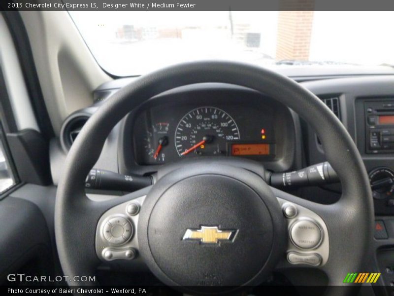 Designer White / Medium Pewter 2015 Chevrolet City Express LS