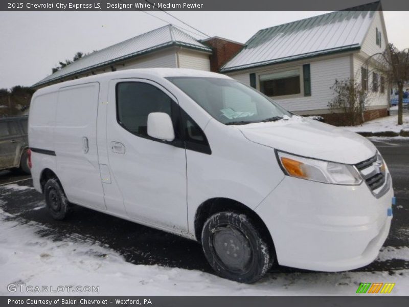 Designer White / Medium Pewter 2015 Chevrolet City Express LS