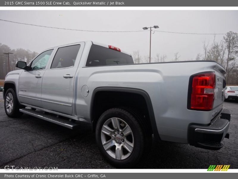 Quicksilver Metallic / Jet Black 2015 GMC Sierra 1500 SLE Crew Cab