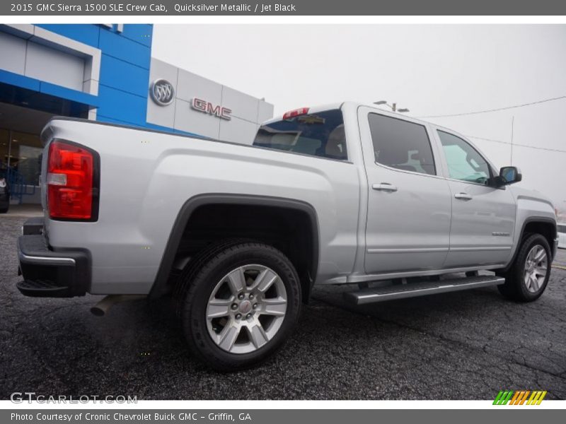 Quicksilver Metallic / Jet Black 2015 GMC Sierra 1500 SLE Crew Cab