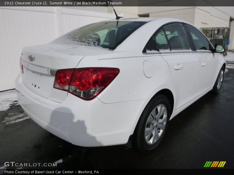 Summit White / Jet Black/Medium Titanium 2012 Chevrolet Cruze LS