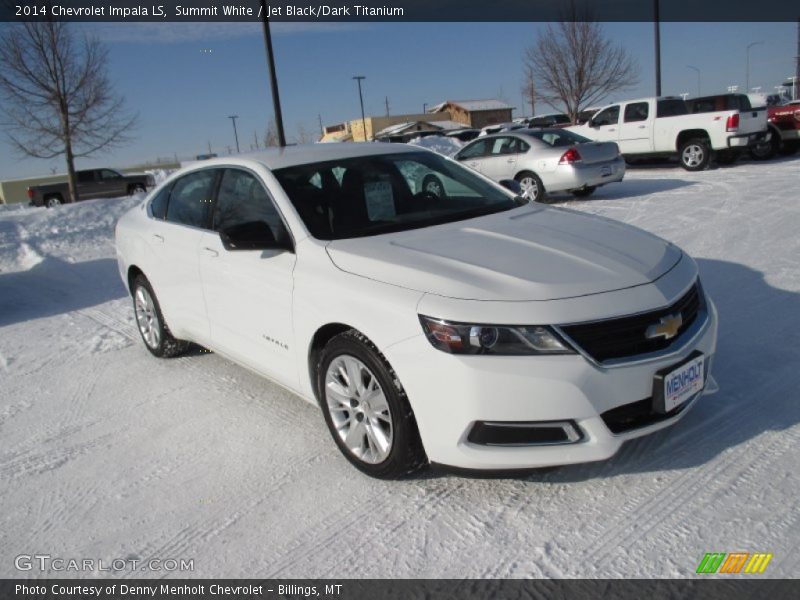Summit White / Jet Black/Dark Titanium 2014 Chevrolet Impala LS