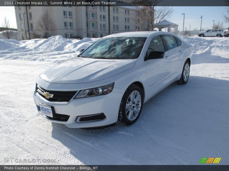 Summit White / Jet Black/Dark Titanium 2014 Chevrolet Impala LS