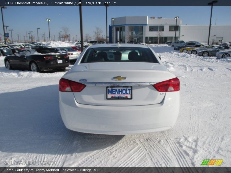 Summit White / Jet Black/Dark Titanium 2014 Chevrolet Impala LS