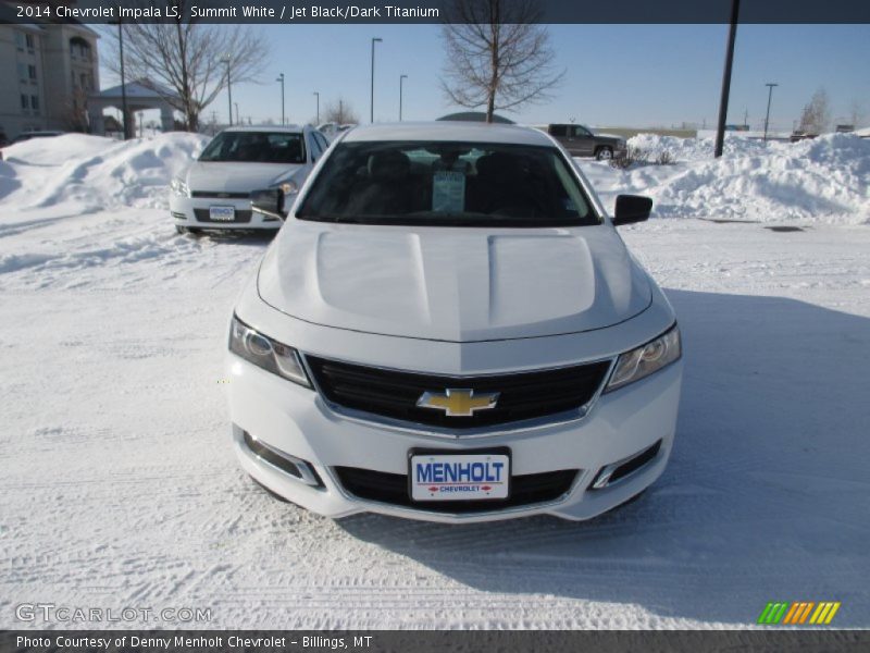Summit White / Jet Black/Dark Titanium 2014 Chevrolet Impala LS